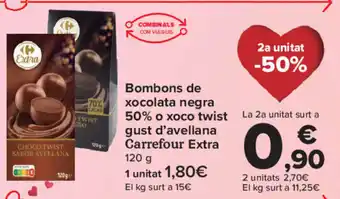 Carrefour Bombons De Xocolata Negra 50% oferta