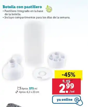 Lidl Botella Con Pastillero oferta