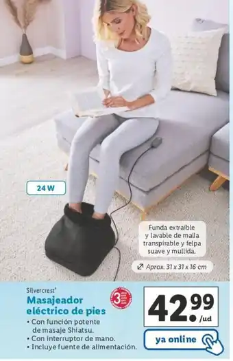 Lidl Massajeador Eléctrico De Pies oferta