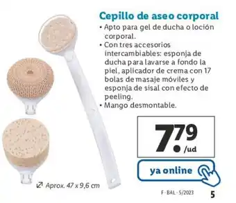 Lidl Cepillo de Aseo Corporal oferta