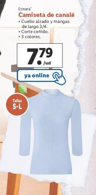 Lidl Camiseta de Canalé oferta
