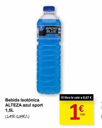 SPAR Bebida isotónica alteza azul sport oferta