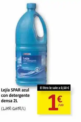SPAR Lejía spar azul con detergente densa 2l oferta