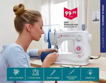 ALDI Singer máquina de coser oferta
