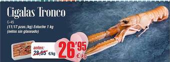 Abordo Cigalas tronco oferta