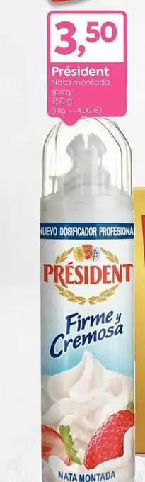 Suma Supermercados Président nata montada spray oferta