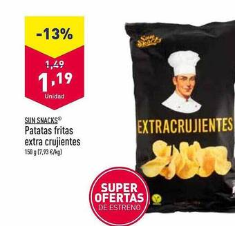 ALDI Sun snacks patatas fritas extra crujientes oferta
