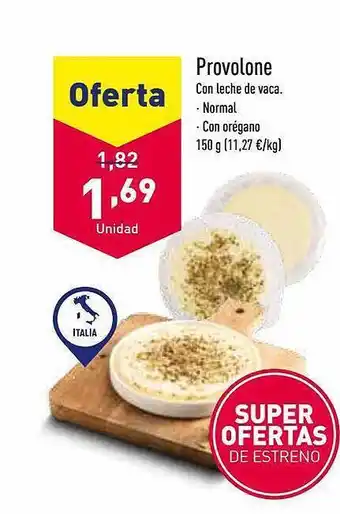 ALDI Provolone con leche de vaca oferta