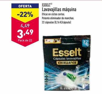 ALDI Esselt lavavajillas máquina oferta