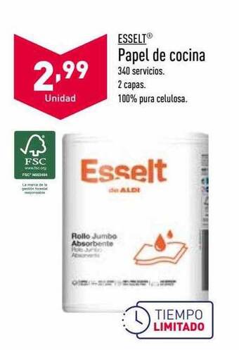 ALDI Esselt papel de cocina oferta