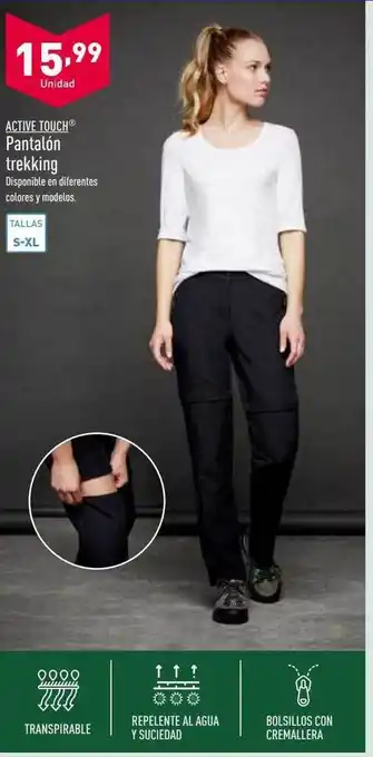 ALDI Active touch pantalón trekking oferta