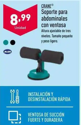 ALDI Crane soporte para abdominales con ventosa oferta