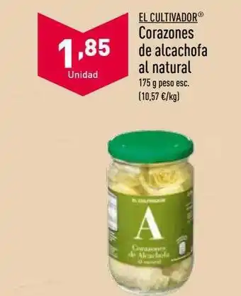 ALDI El cultivador corazones de alcachofa al natural oferta