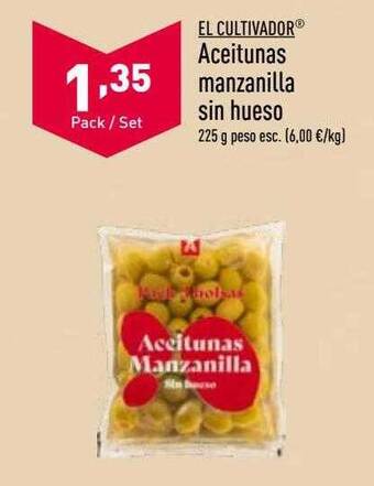 ALDI El cultivador aceitunas manzanilla sin hueso oferta