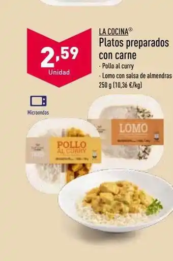 ALDI La cocina platos preparados con carne oferta