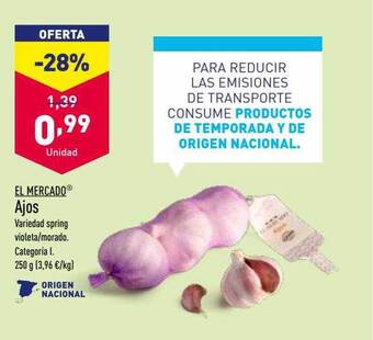 ALDI El mercado ajos oferta