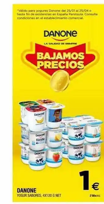 BM Supermercados Danone yogur sabores oferta