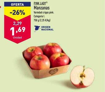 ALDI Pink lady manzanas oferta