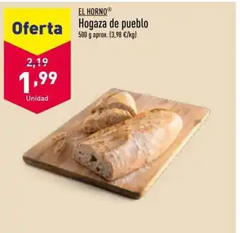 ALDI El horno hogaza de pueblo oferta