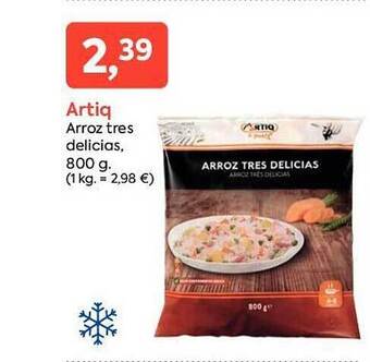 Suma Supermercados Artiq arroz tres delicias oferta