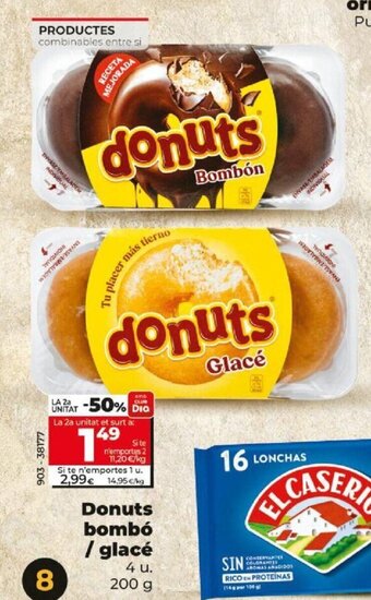 Dia Donuts Bombó / Glacé oferta