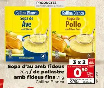 Dia Sopa d'au Amb Fideus oferta