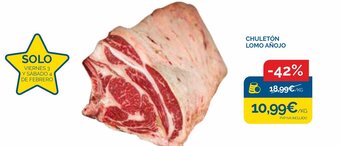 Cash Ecofamilia Chuletón Lomo Añojo oferta