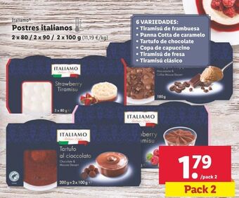Lidl Postres italiamo oferta