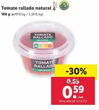 Lidl Tomates rallado oferta