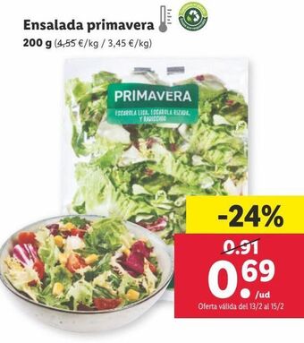 Lidl Ensaladas oferta
