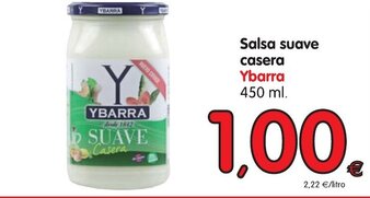 Alimerka Ybarra Salsa suave casera 450ml oferta