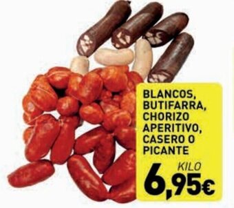 Hiperber Blancos, butifarra, chorizo aperitivo, casero o picante oferta
