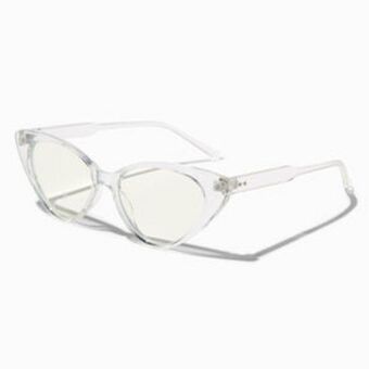 Claire's Blue light reducing cat eye clear lens frames oferta