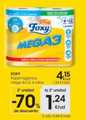 Eroski Foxy Papel Higiénico oferta