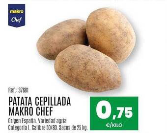 Makro Patata cepillada makro chef oferta