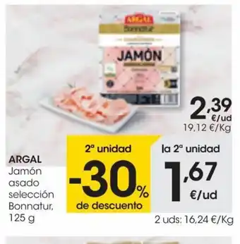 Eroski Argal Jamón Asado Selección Bonnafur 125 g. oferta