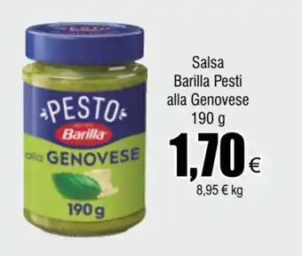 FROIZ Salsa Barilla Pesti Alla Genovese 190g oferta