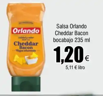 FROIZ Salsa Orlando Cheddar Bacon Bocabajo 235ml oferta