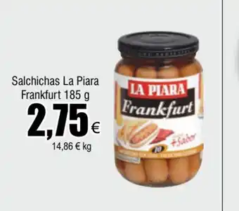 FROIZ Salchichas La Piara Frankfurt 185g oferta