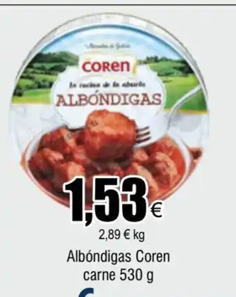 FROIZ Albóndigas Coren Carne 530g oferta