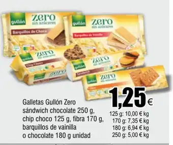 FROIZ Galletas Gullón Zero Sándwich Chocolate 250g oferta