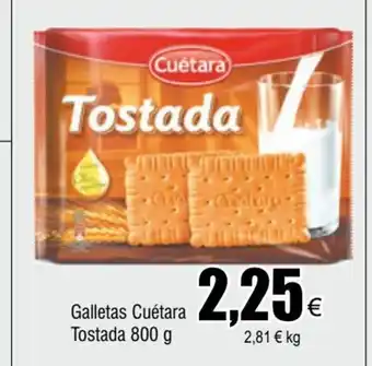 FROIZ Galletas Cuétara Tostada 800g oferta