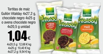 FROIZ Tortitas de Maíz Gullón Vitalday 4x27.2g oferta