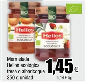 FROIZ Mermelada Helios Ecológica Fresa o Albaricoque 350g Unidad oferta