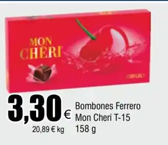 FROIZ Bombones Ferrero Mon Cherí T-15 158g oferta