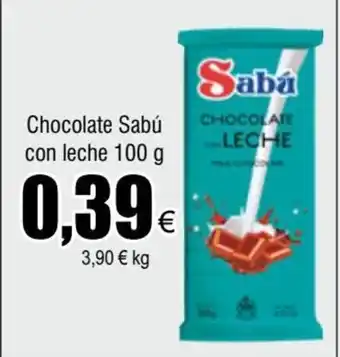 FROIZ Chocolate Sabú Con Leche 100g oferta