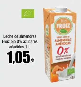 FROIZ Leche de Almendras Froiz Bio 0% Azúcares Añadidos 1L oferta