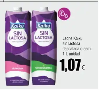 FROIZ Leche Kaiku Sin Lactosa Desnatada o Semi 1L Unidad oferta