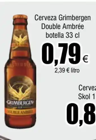 FROIZ Cerveza Grimbergen Double Ambrée Botella 33cl oferta
