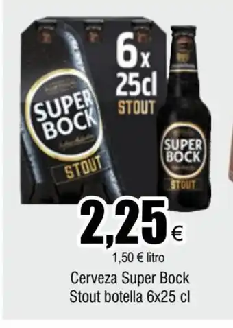 FROIZ Cerveza Super Bock Stout Botella 6x25cl oferta